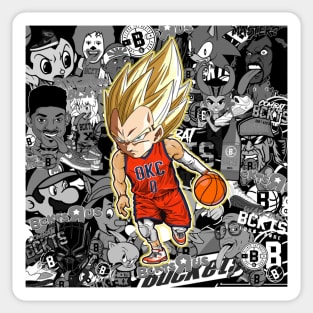 Bckts Cltr Basketball Sticker